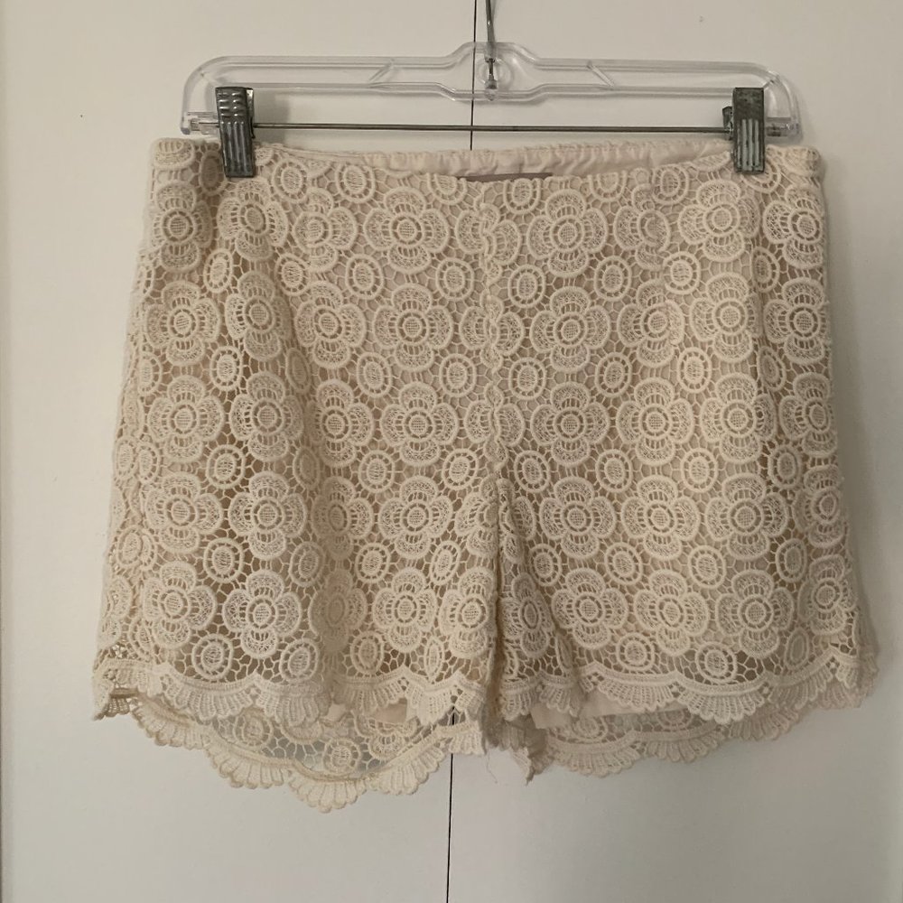 Banana Republic Embroidered Doily Shorts